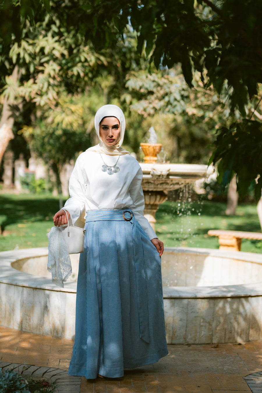 Luna Striped Skirt