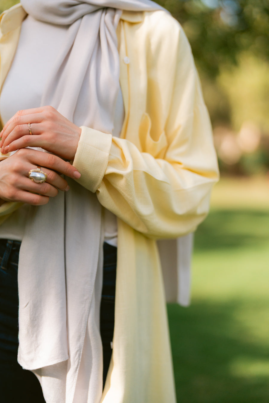 Air Linen Shirt In Yellow
