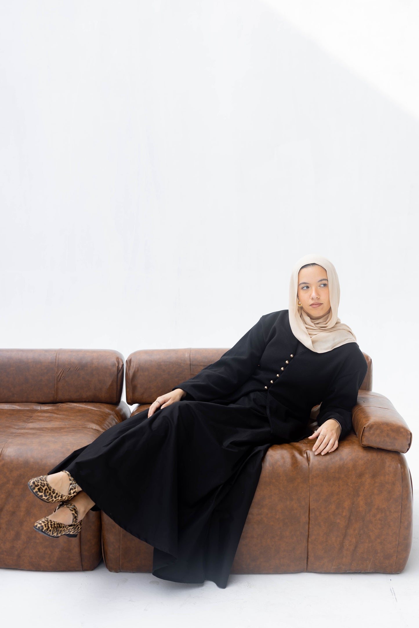 Poplin Skirt in Black