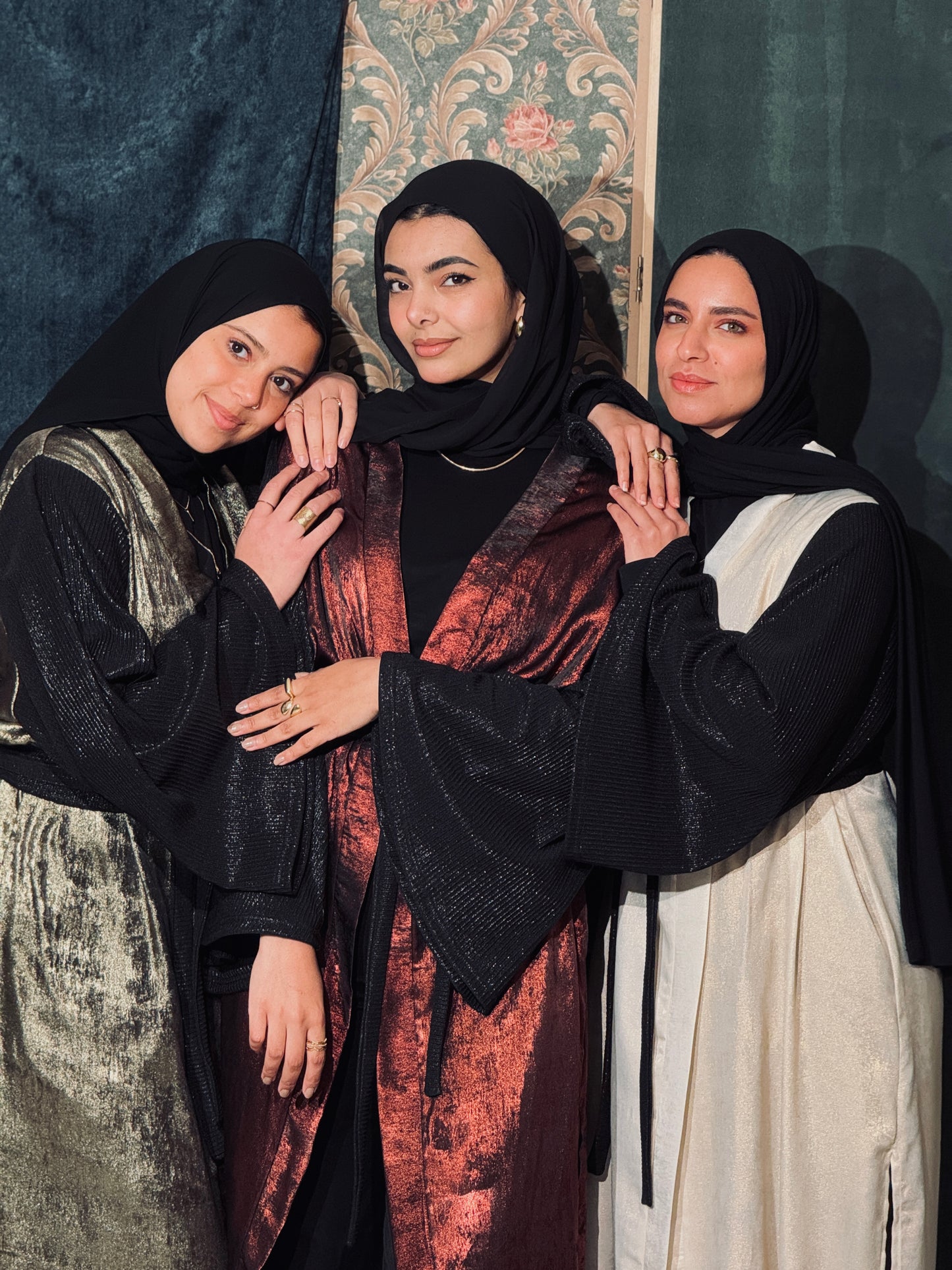 Najm Kaftan In Burgundy