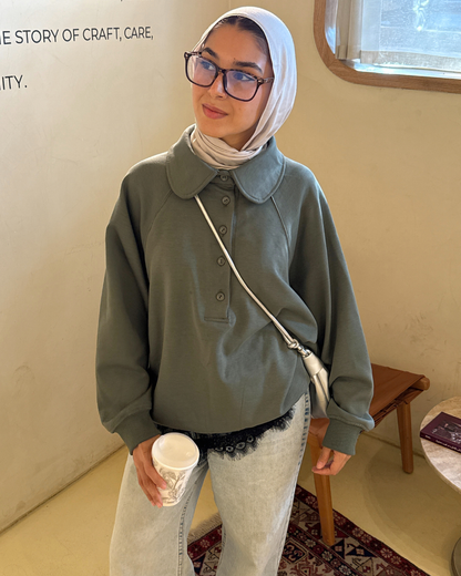 Ease Sweater in Green Matcha