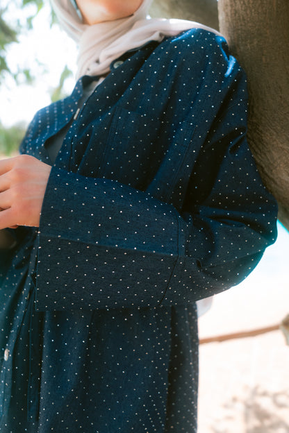 Denim Stud Top