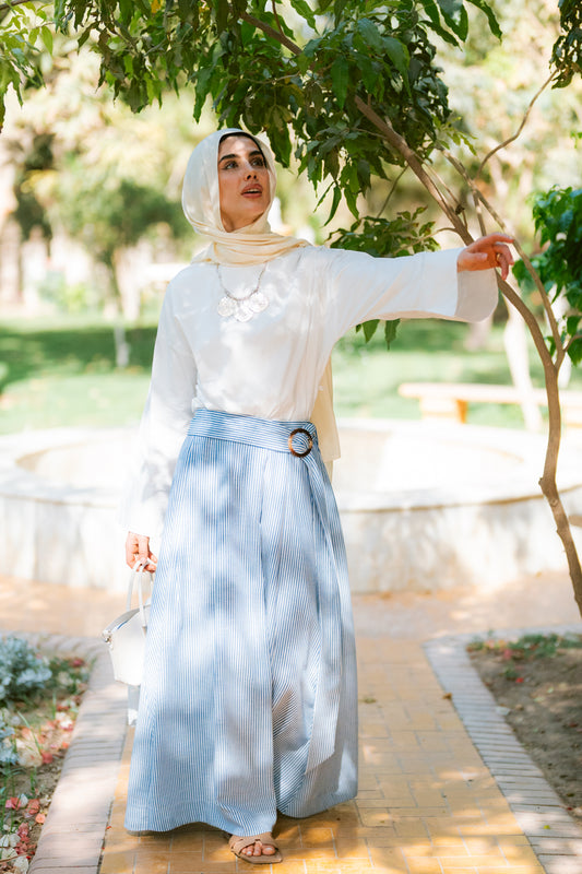 Luna Striped Skirt