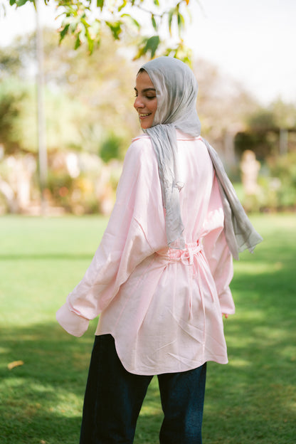 Air Linen Shirt In Pink