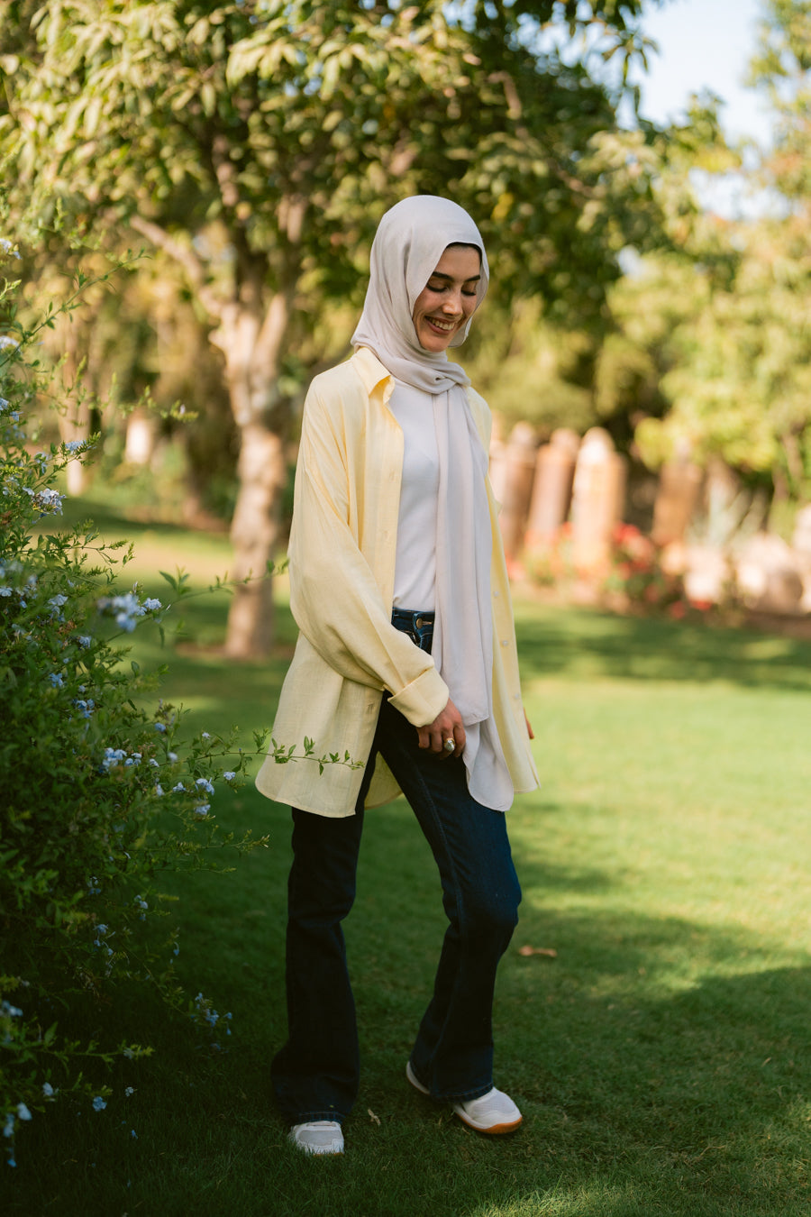 Air Linen Shirt In Yellow