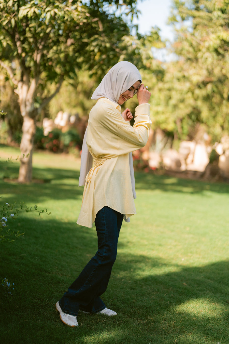 Air Linen Shirt In Yellow