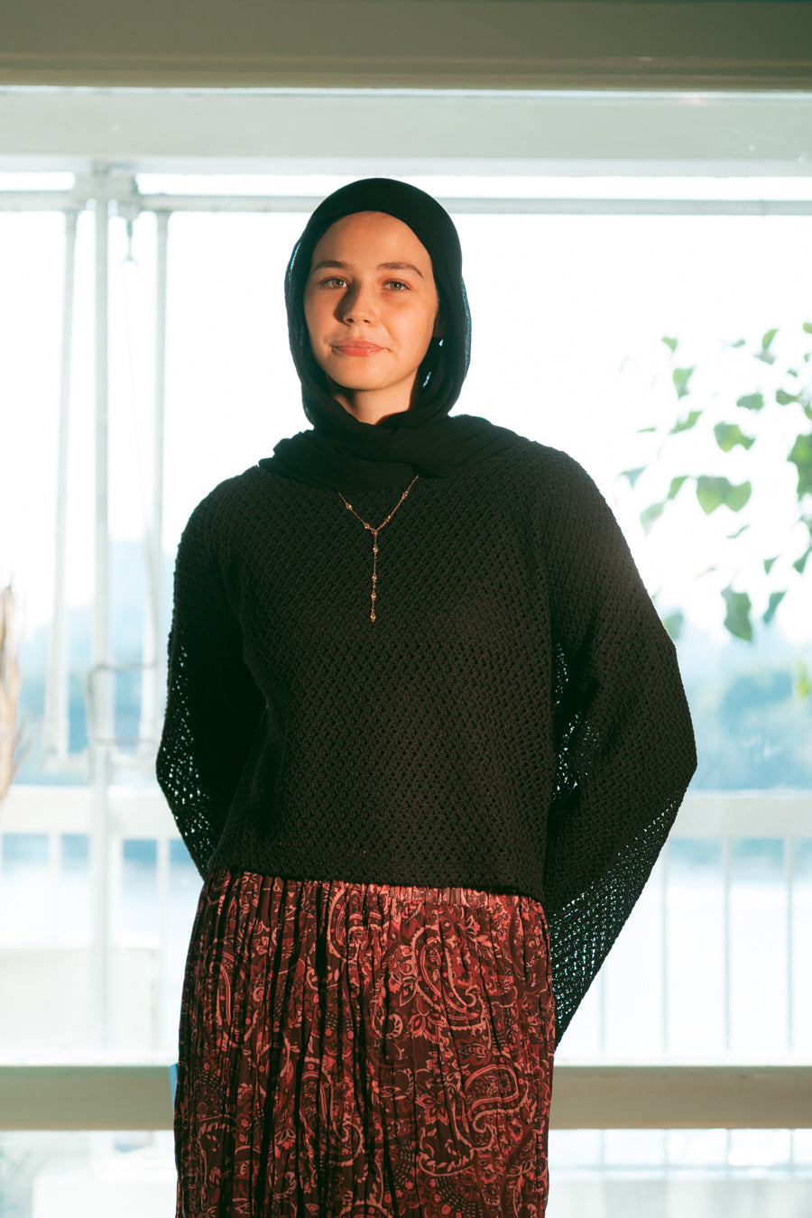 Lumi Mesh Top In Black