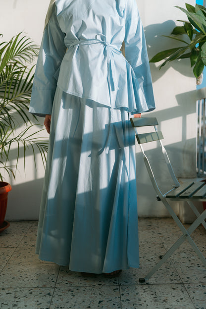 Naomi  asymmetric Top In Light Blue