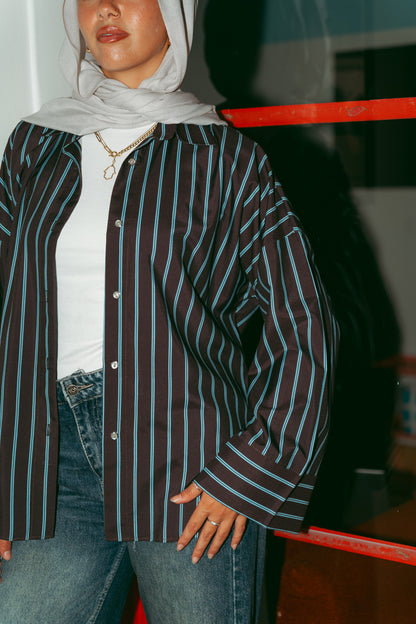 Retro Shirt In Brown