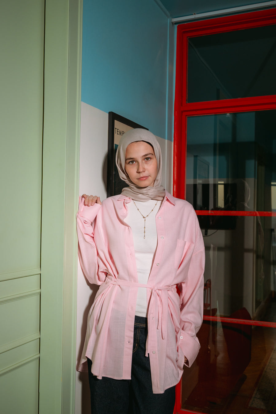 Air Linen Shirt In Pink