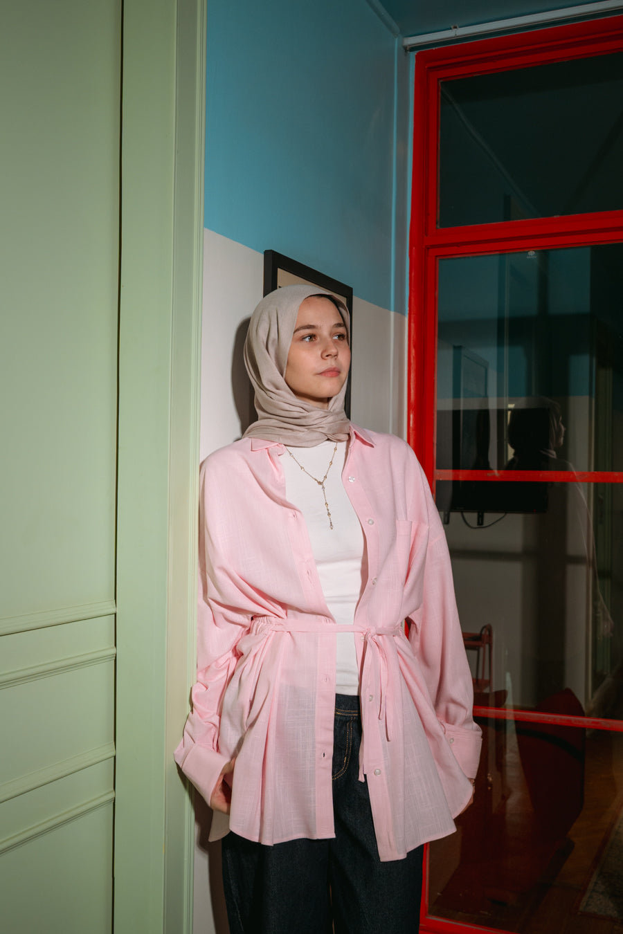 Air Linen Shirt In Pink