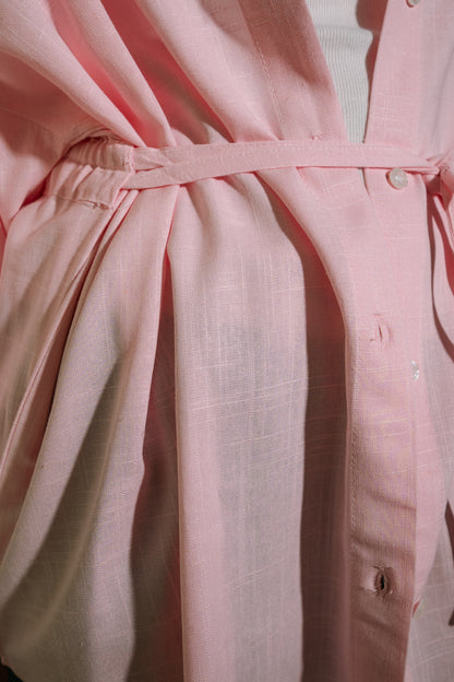 Air Linen Shirt In Pink
