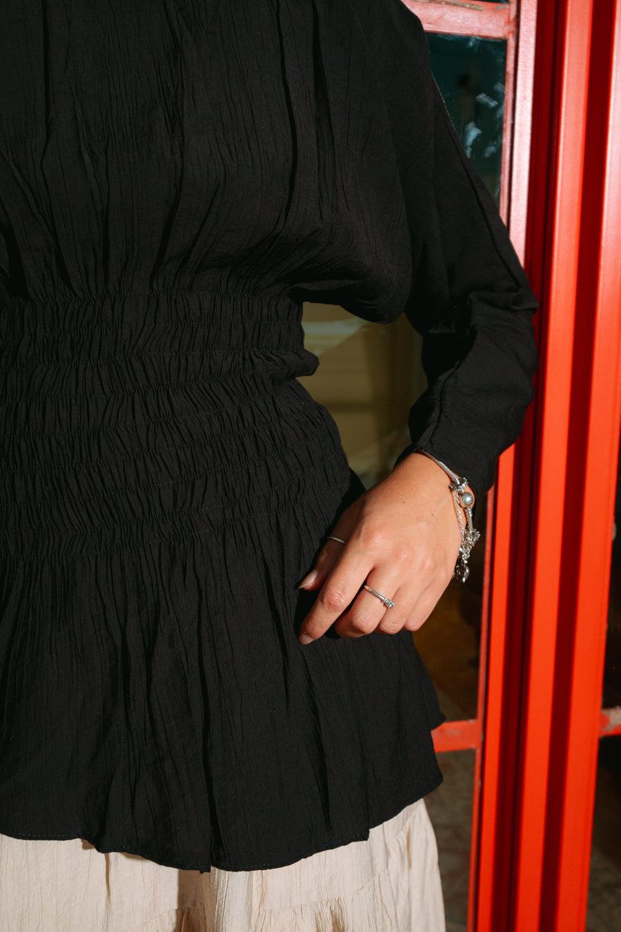 Cloudie Top In Black