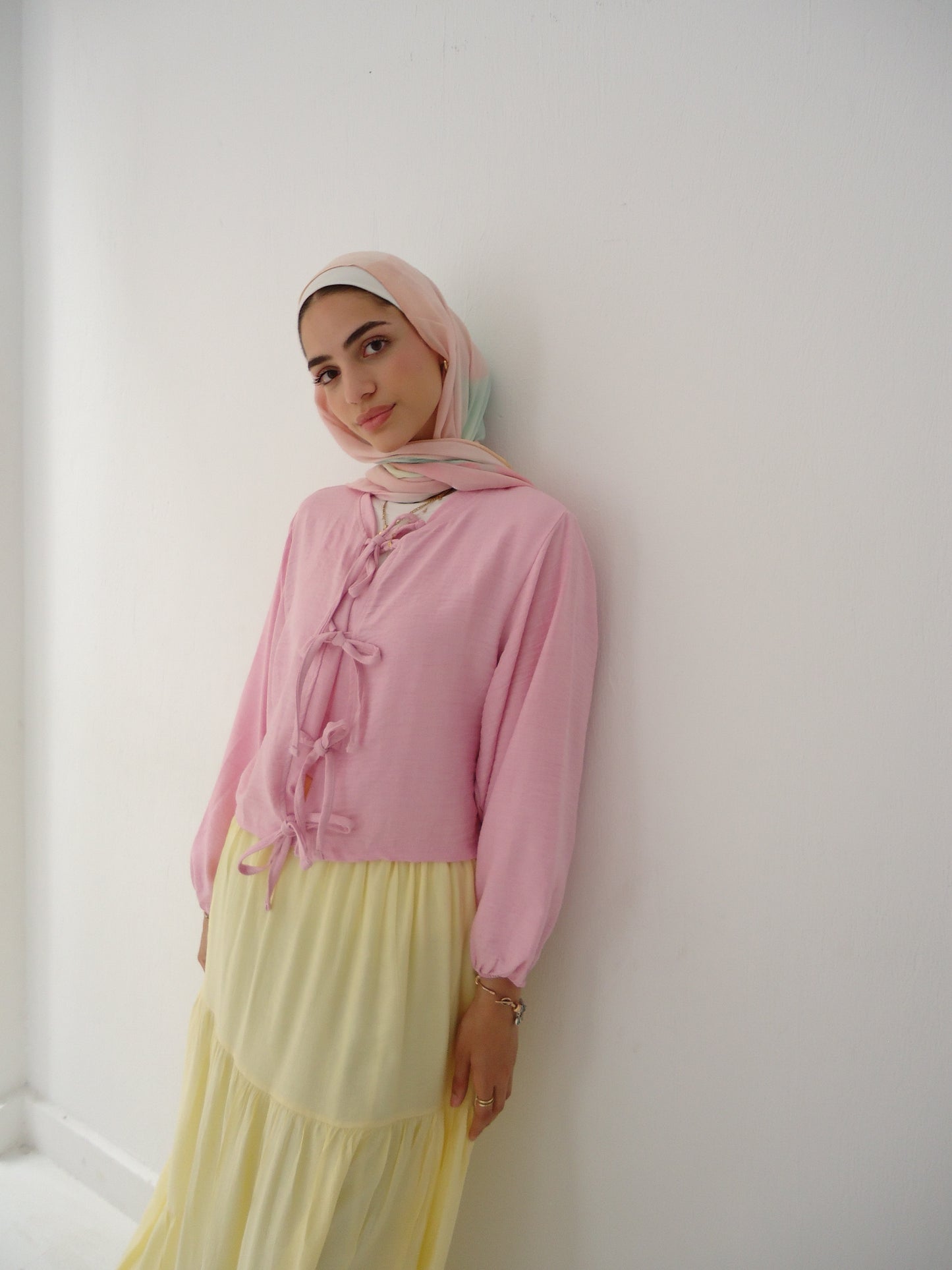 Pastel Breeze Skirt In Butteryellow