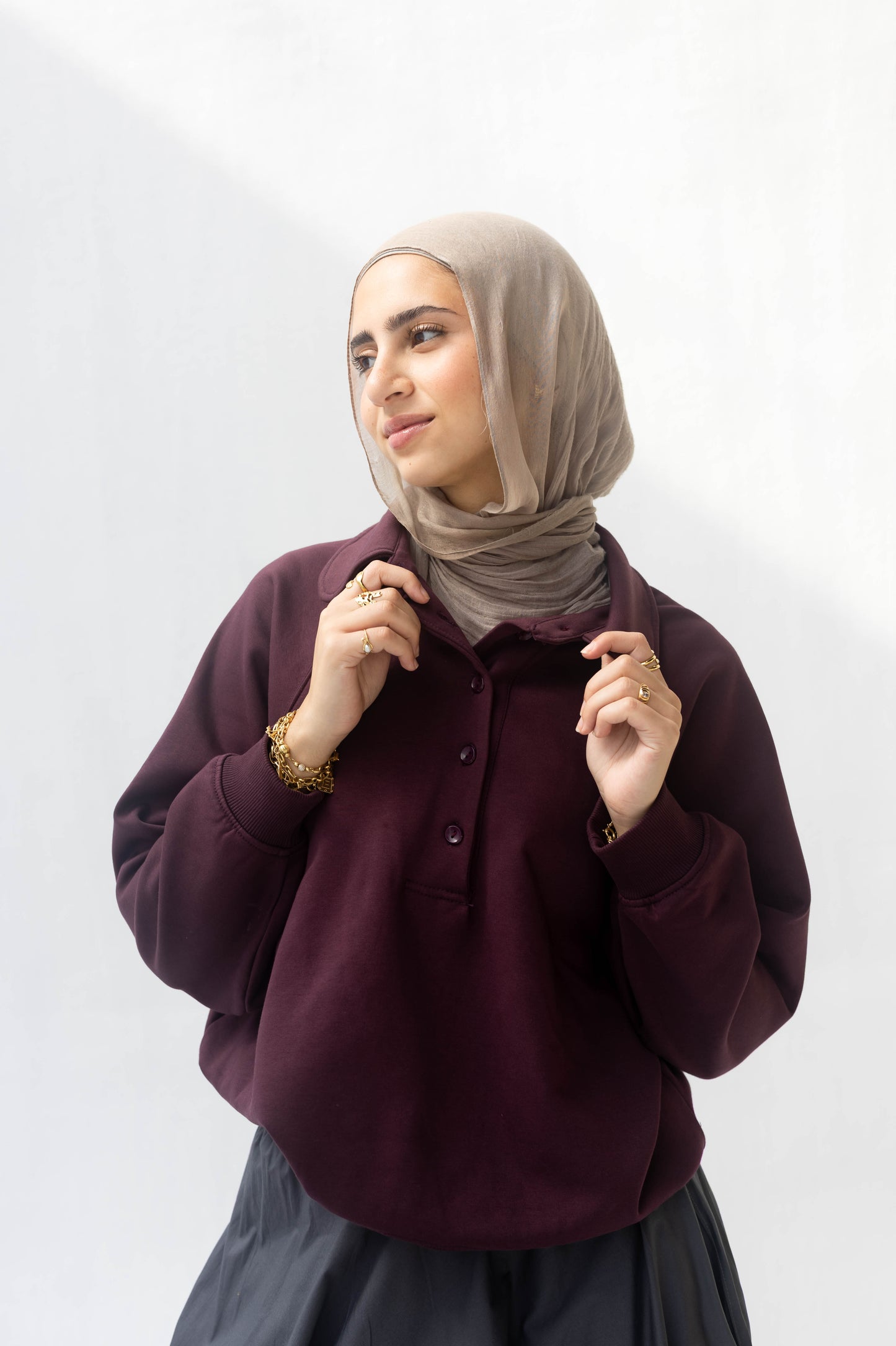 Ease Sweater in Black Berry