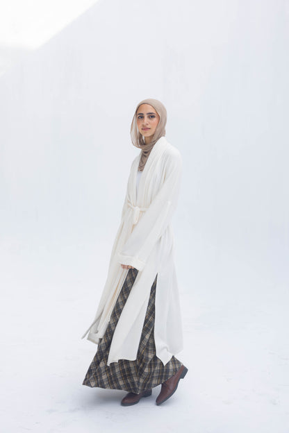 Freya Shawl Cardigan In Cream