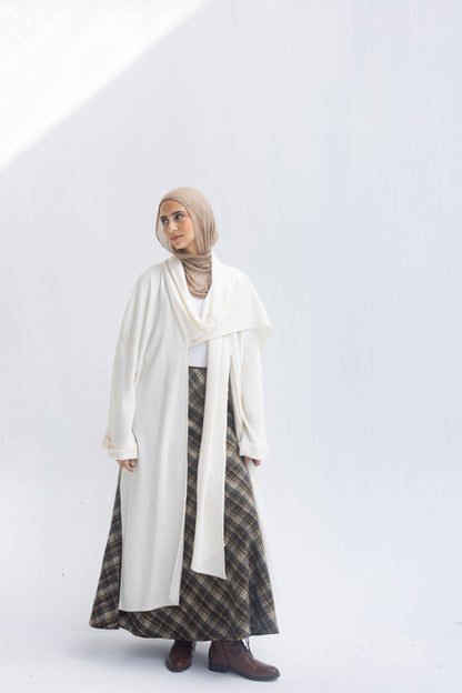 Freya Shawl Cardigan In Cream