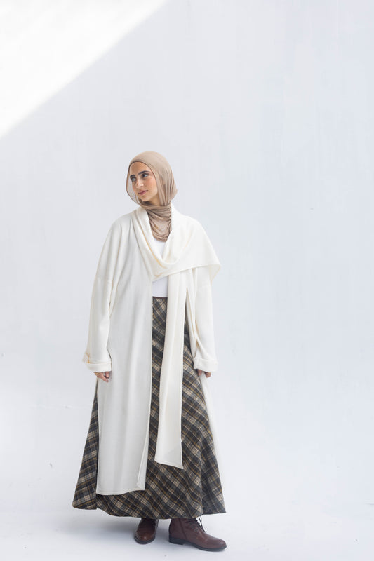 Freya Shawl Cardigan In Cream