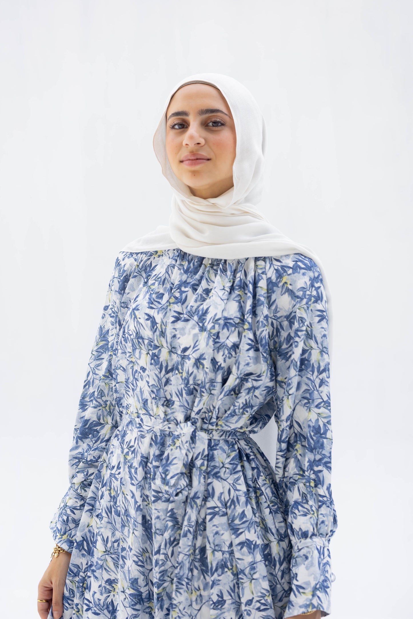 Nawarah Dress In Blue