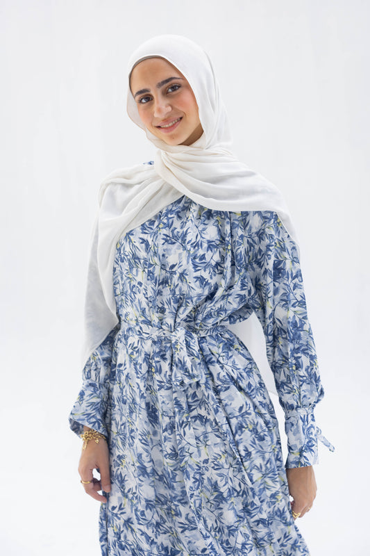 Nawarah Dress In Blue