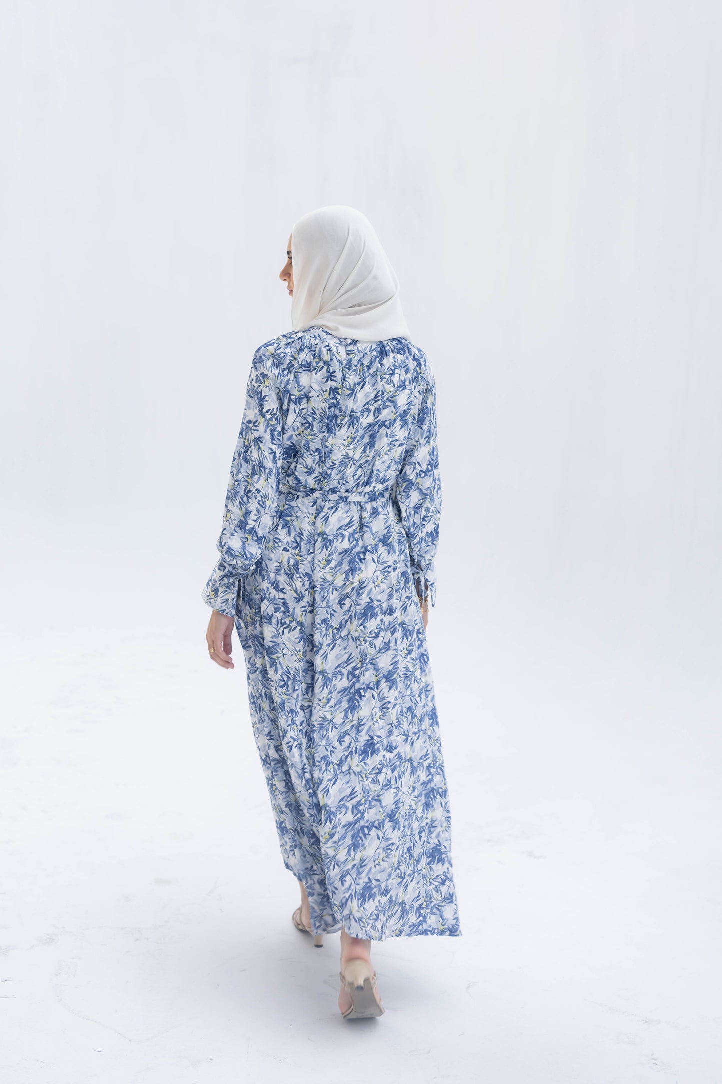 Nawarah Dress In Blue