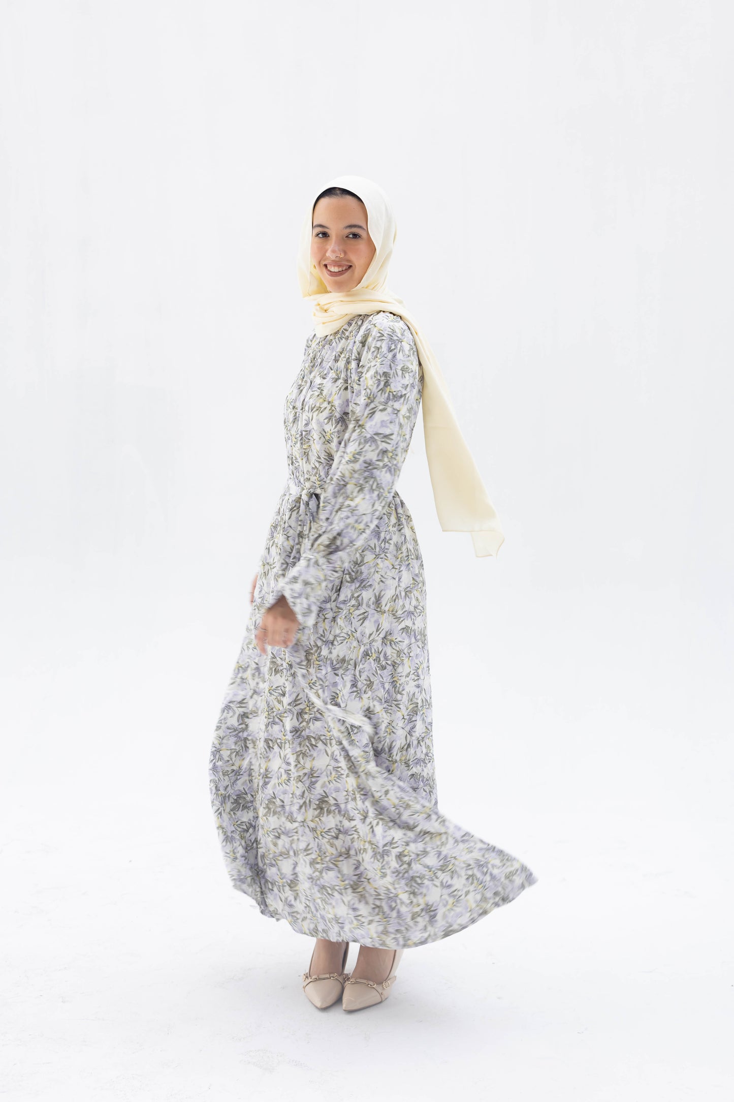 Nawarah Dress In Lavender