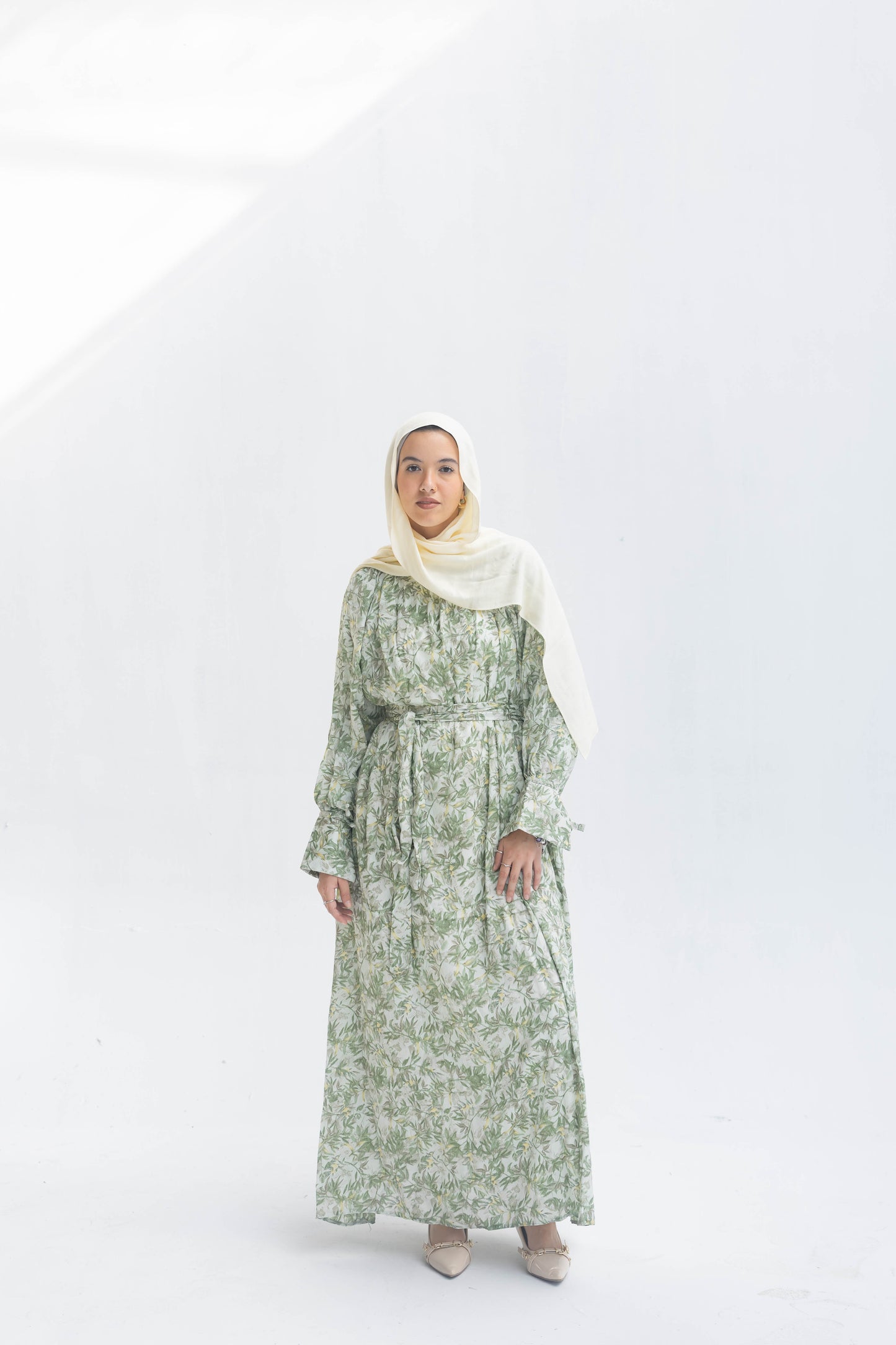 Nawarah Dress In Olive