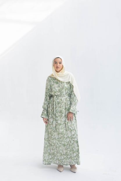 Nawarah Dress In Olive
