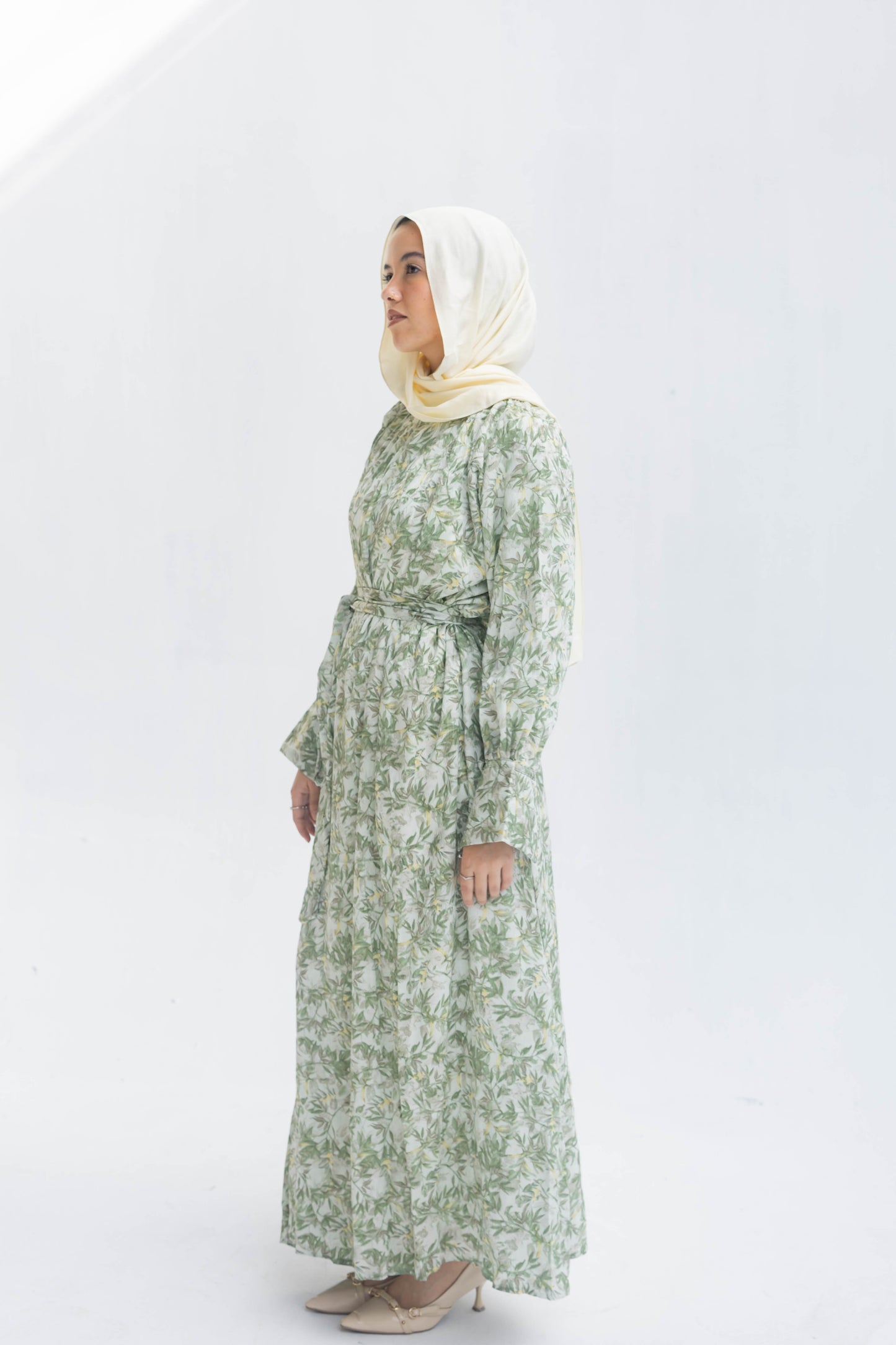 Nawarah Dress In Olive
