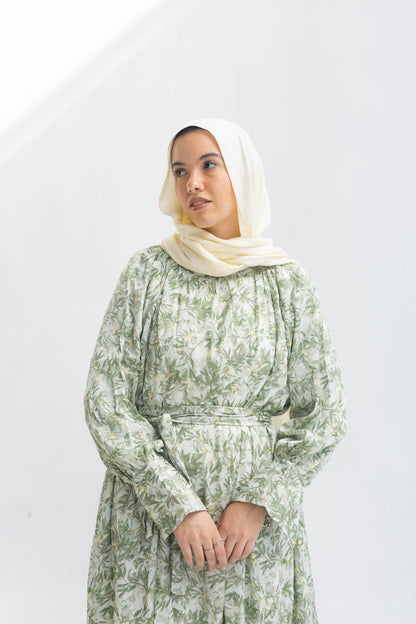 Nawarah Dress In Olive