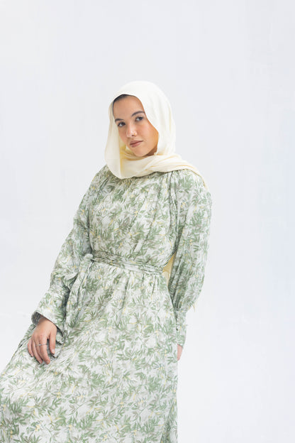 Nawarah Dress In Olive