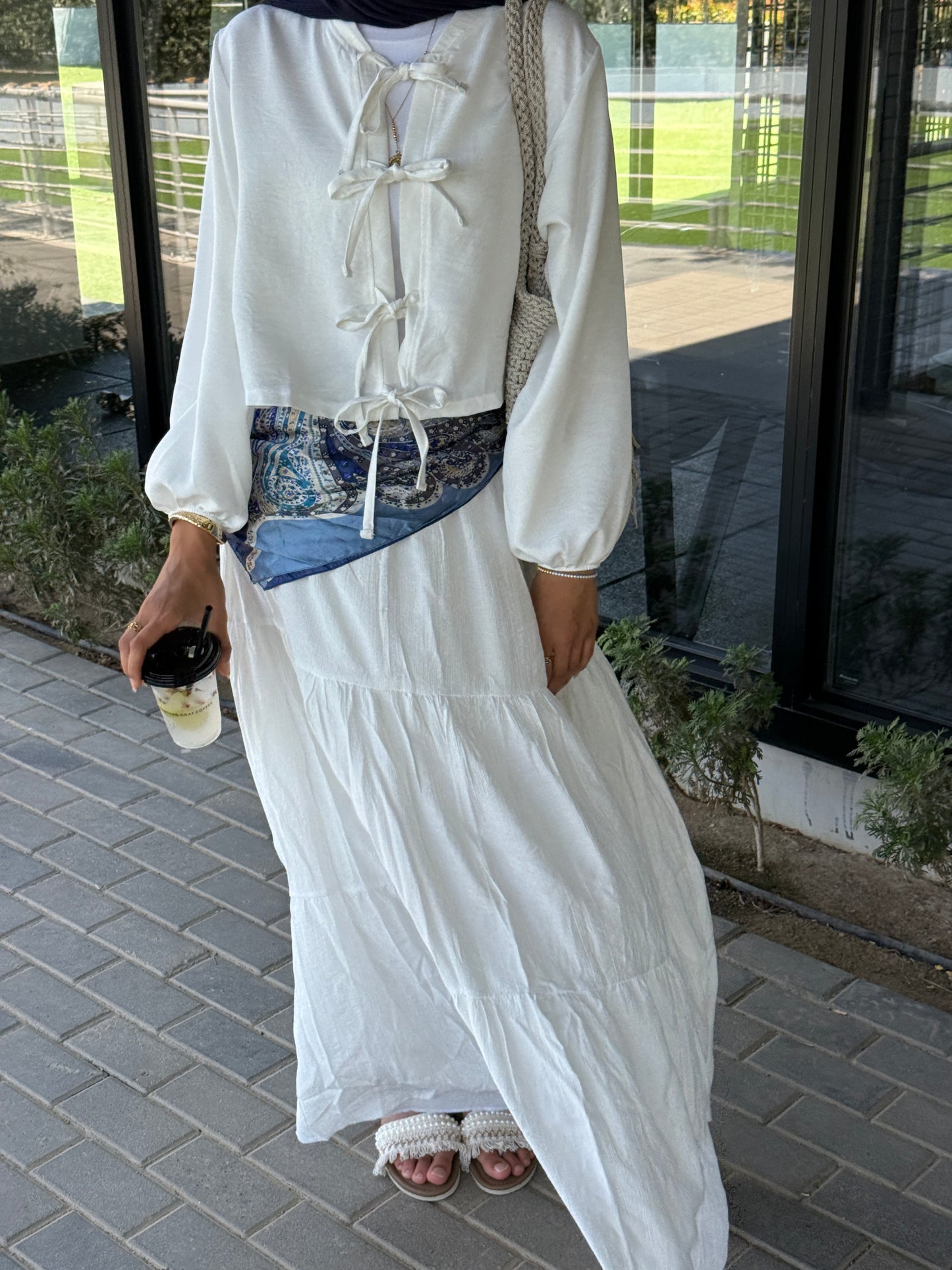 Iris Top In White