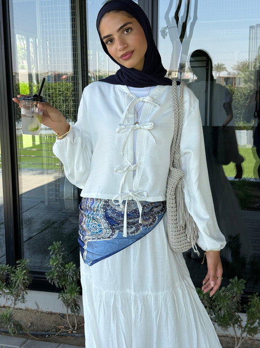 Iris Top In White