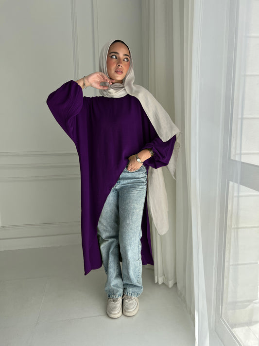 Elysian High Low Top In Purple