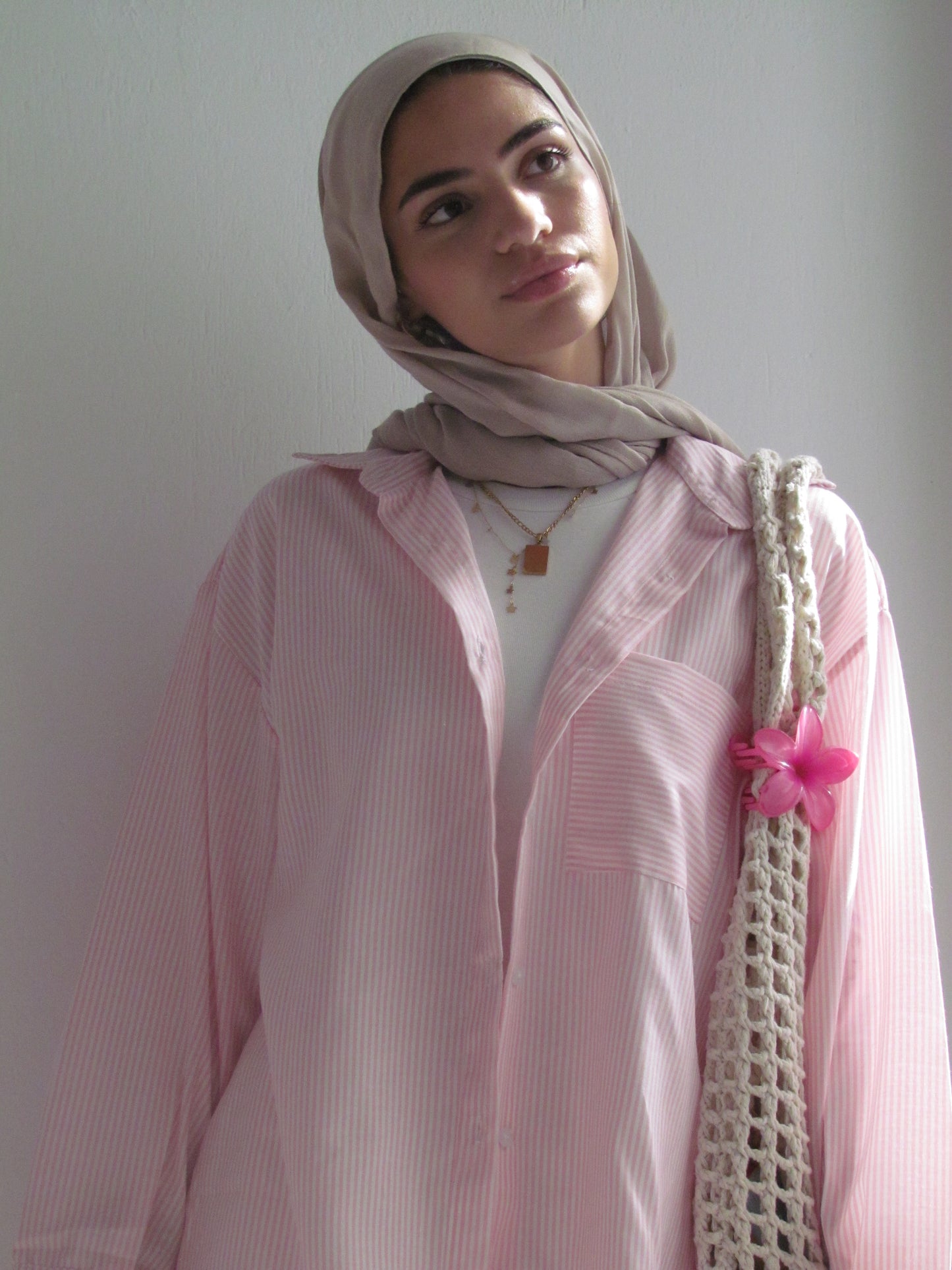 Striped Everyday Shirt In Pink