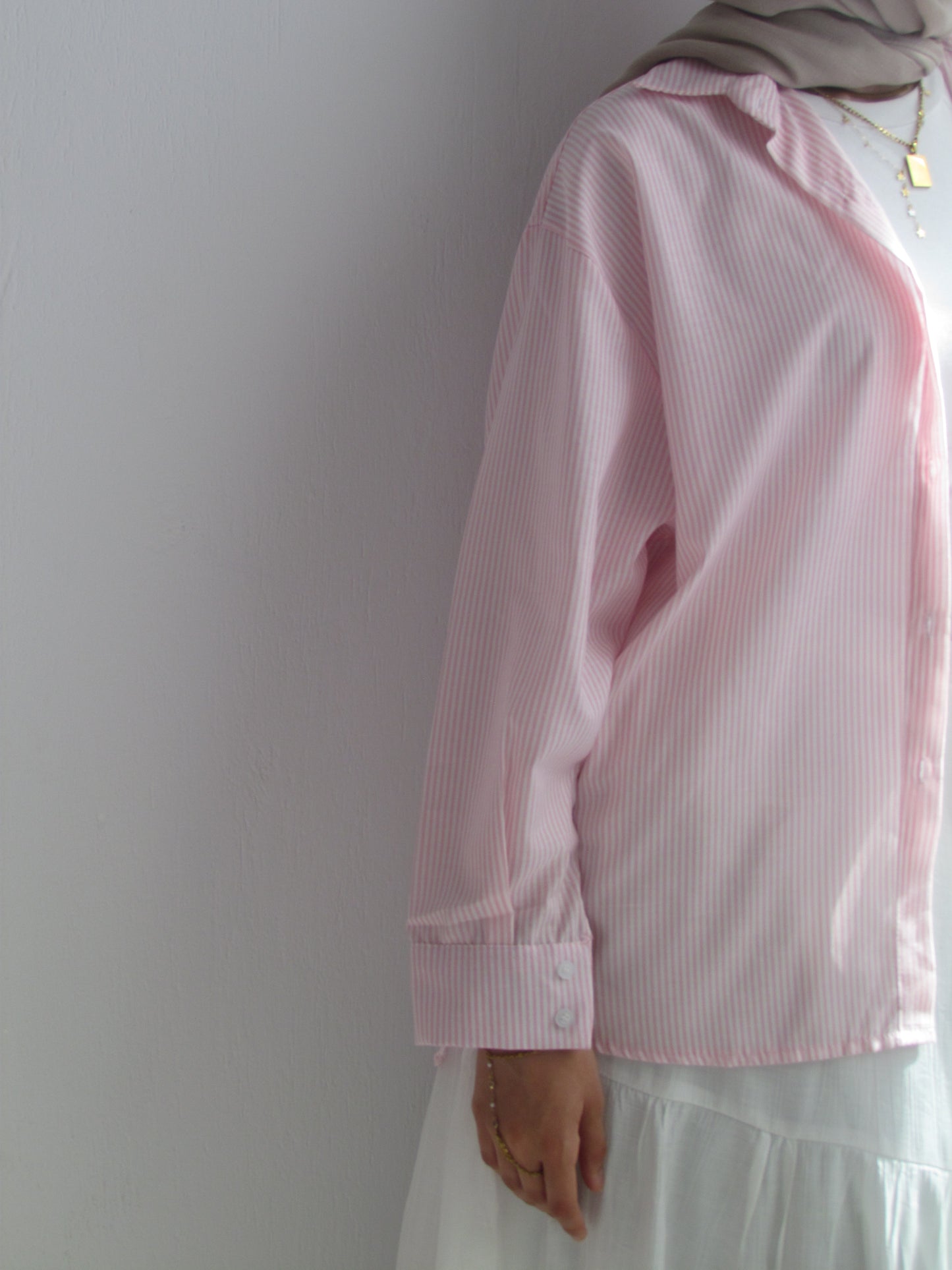 Striped Everyday Shirt In Pink