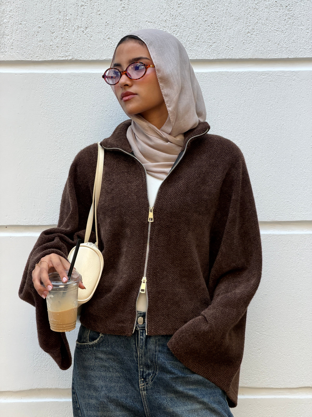 Cleo Sweater In Brown
