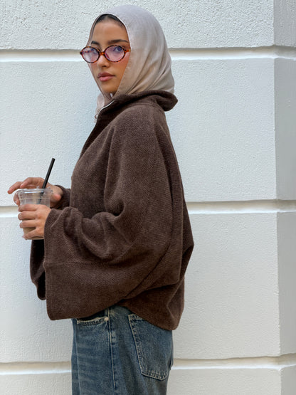 Cleo Sweater In Brown