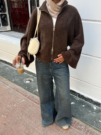Cleo Sweater In Brown