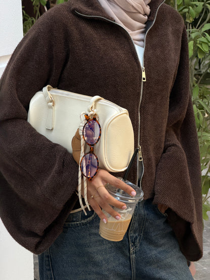 Cleo Sweater In Brown