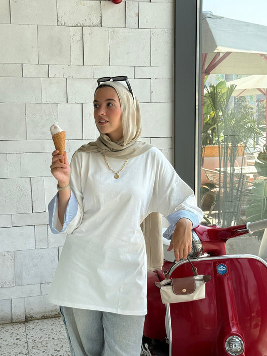 Mia Tee In White
