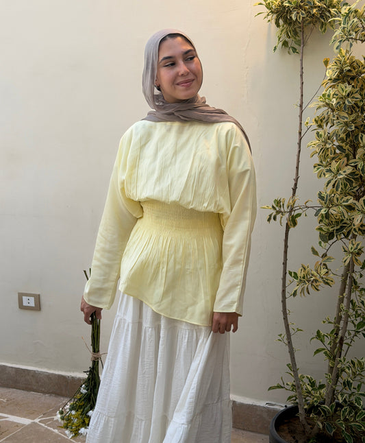 Cloudie Top In Yellow