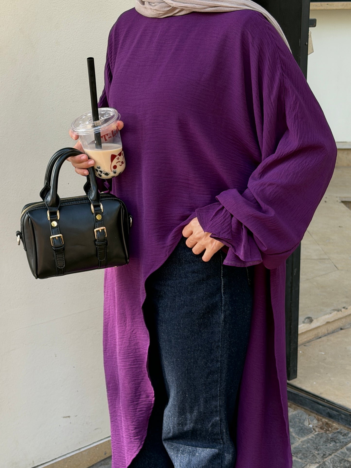 Elysian High Low Top In Purple