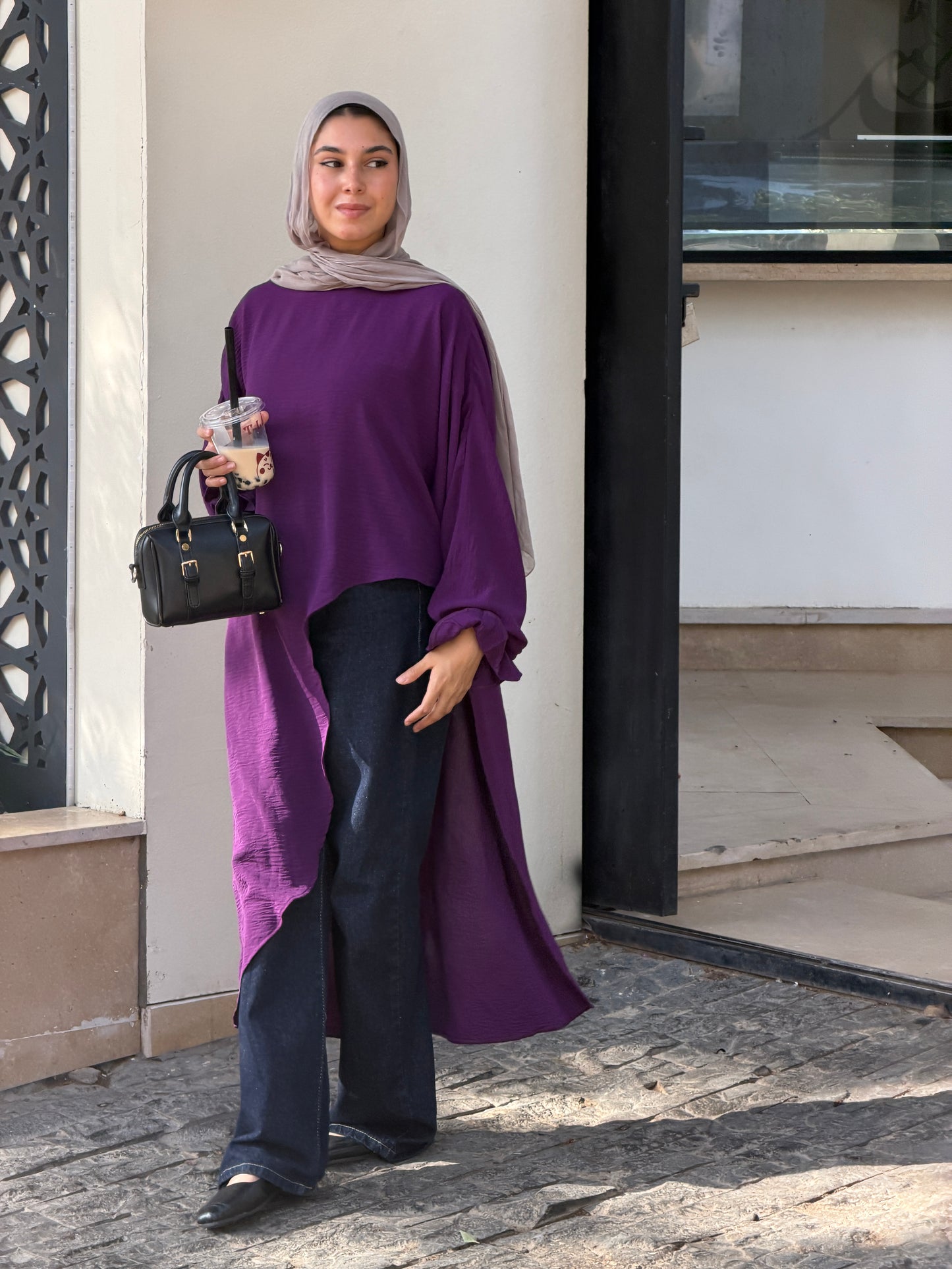Elysian High Low Top In Purple