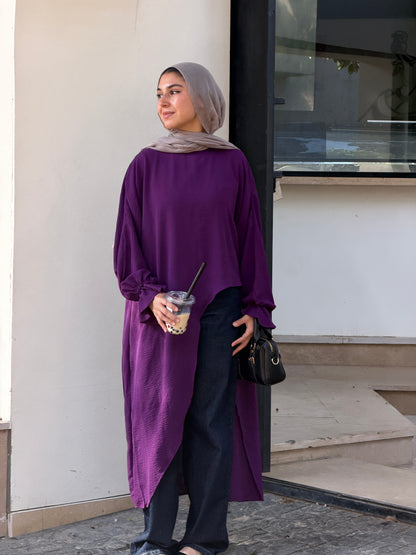 Elysian High Low Top In Purple