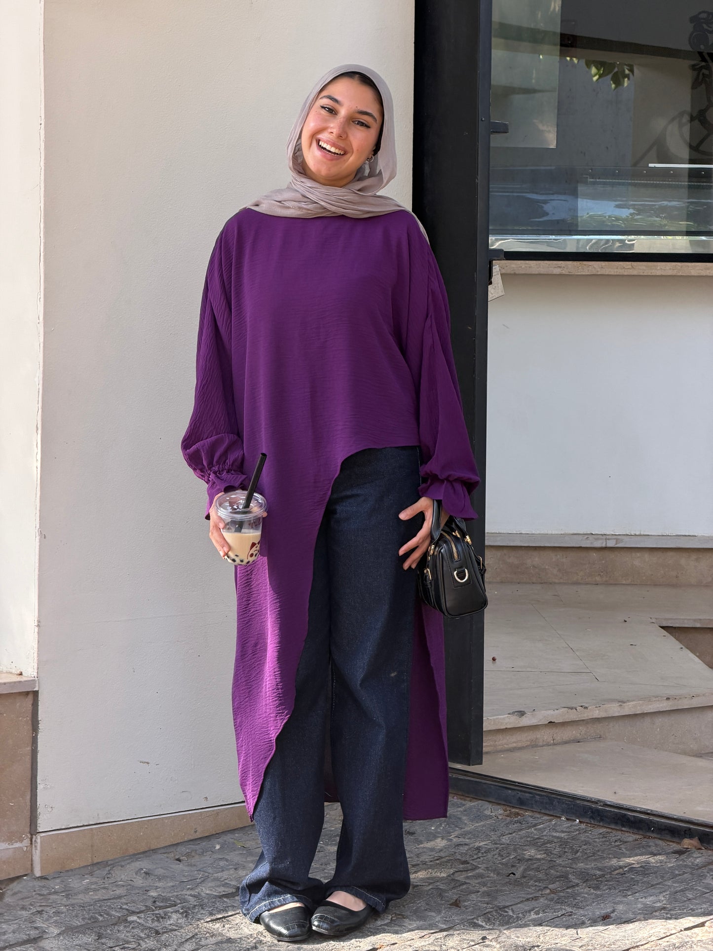 Elysian High Low Top In Purple