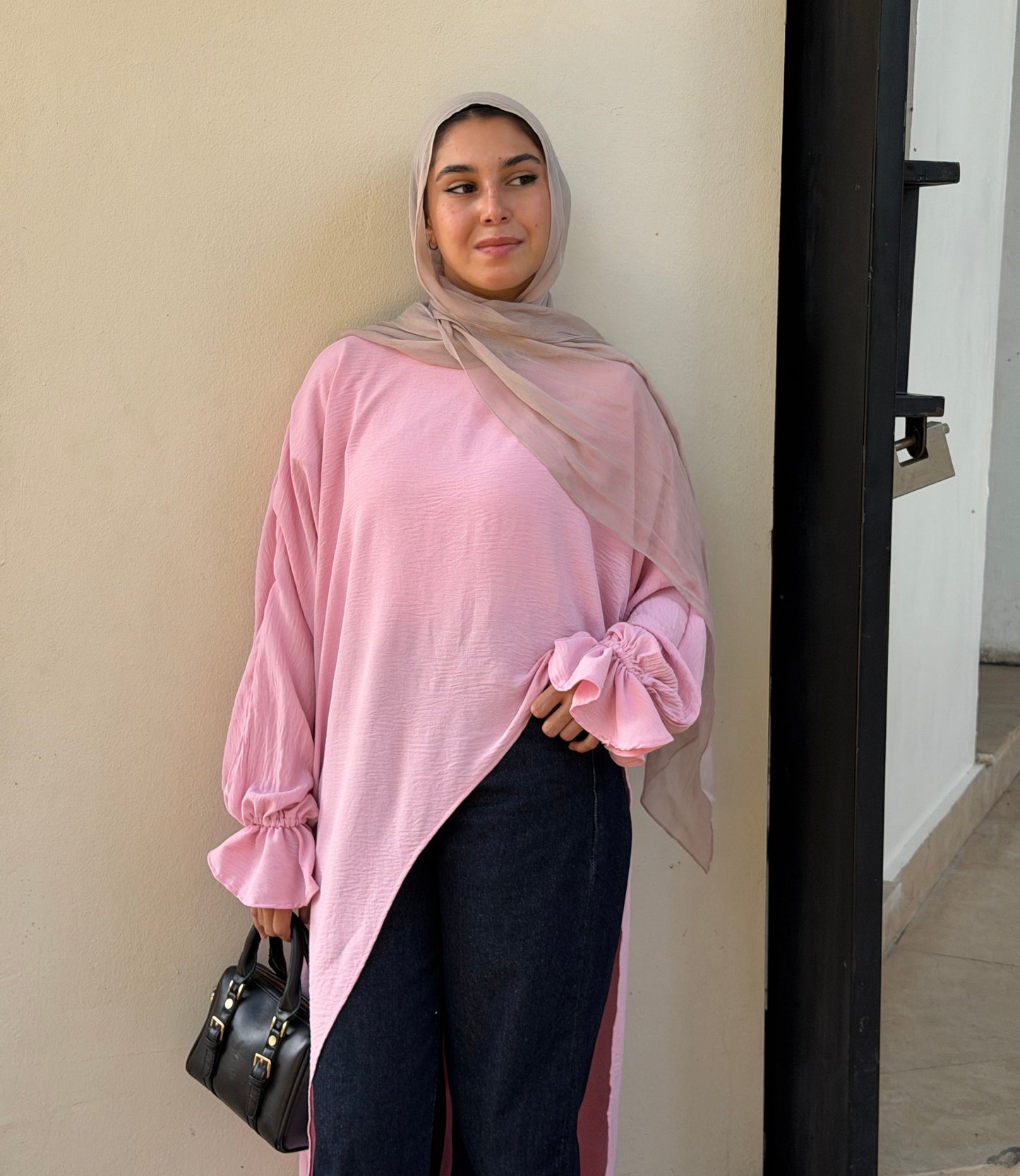 Elysian High Low Top In Pink