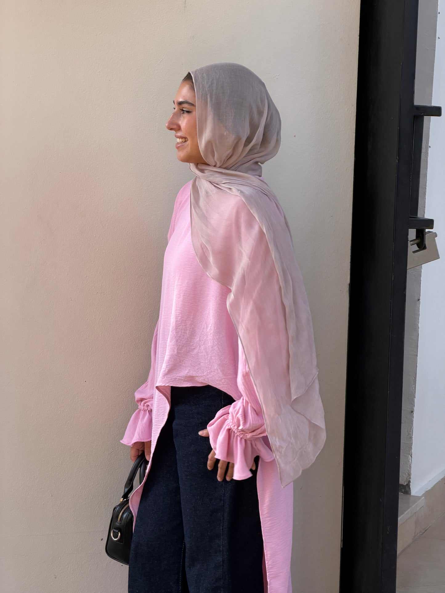 Elysian High Low Top In Pink