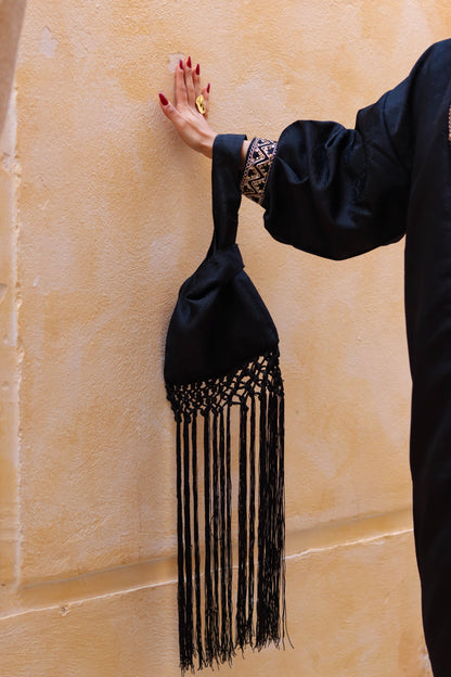 Noir Fringe Bag