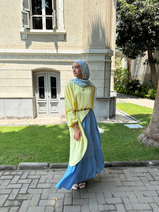 Elysian High Low Top In Butteryellow